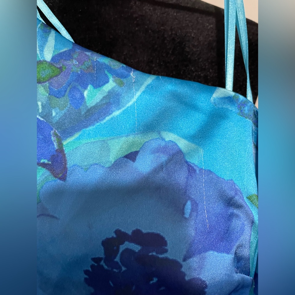 Floral One Shoulder Ruffle Cocktail Dress - Picture 11 of 13